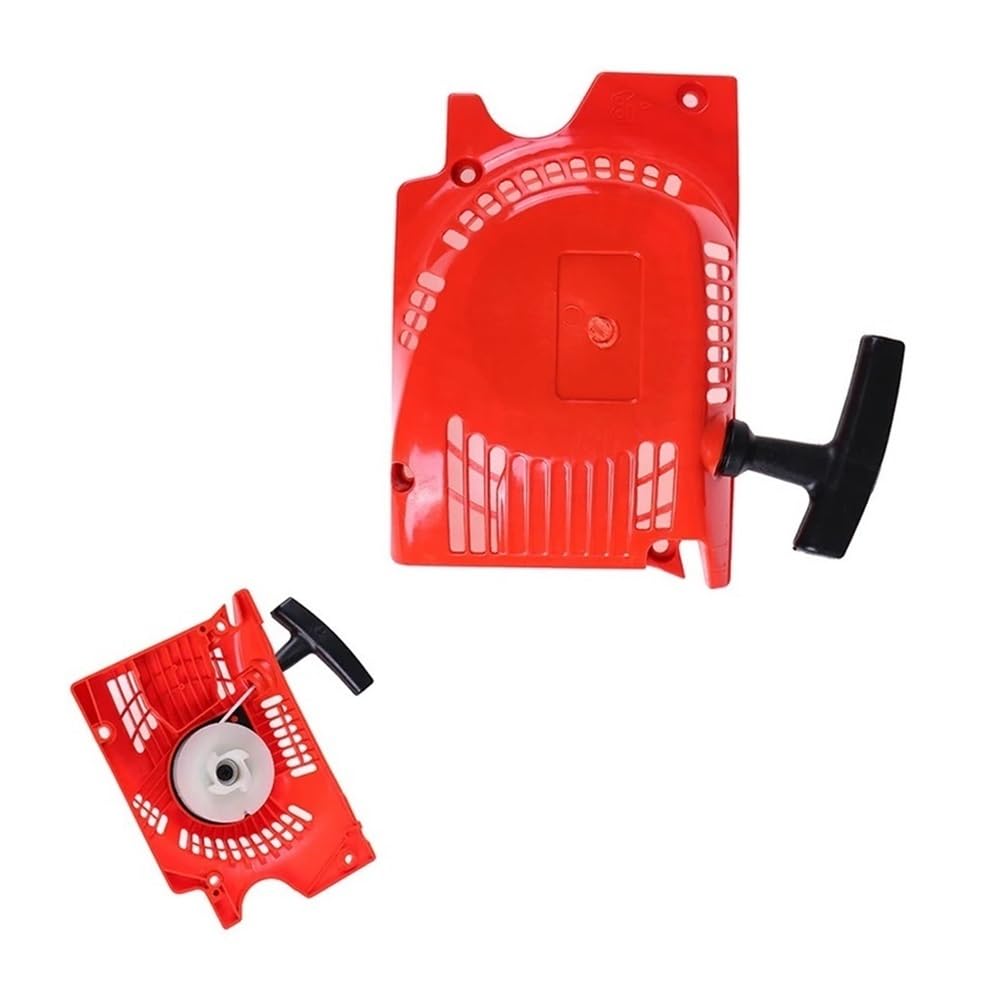 Wanglcnsdo One Color Lawn Mower Parts Red Recoil Pull Starter Fit For Chinese Chainsaw 4500 5200 5800 45 52Cc 58Cc