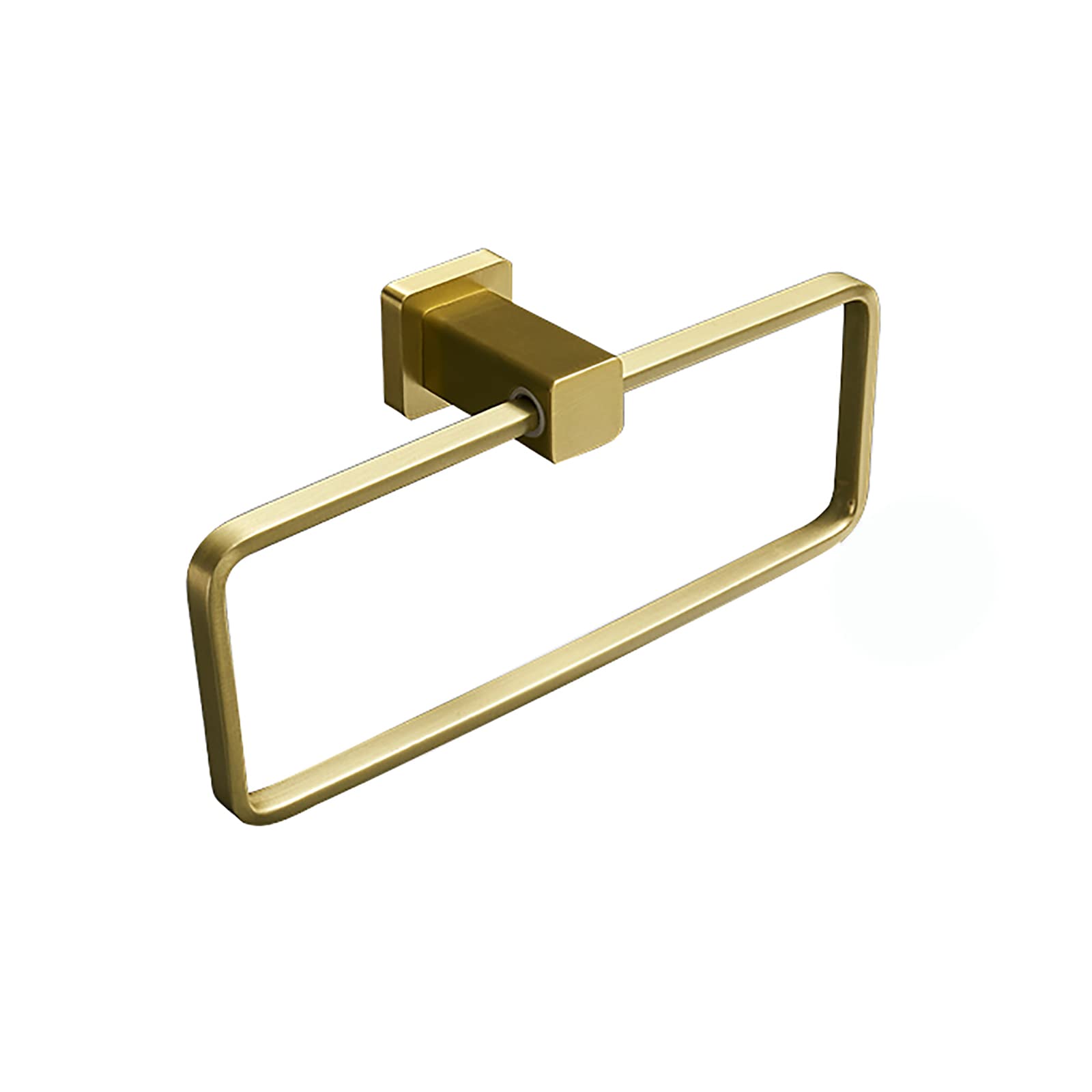 Toallero de aro para Pared, de Aluminio y Nogal, para baño, Cocina y Aseo Innovate