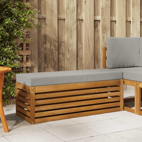 Taburete para terraza de acacia ideal para tardes de relax 3