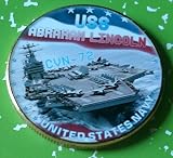US Navy USS Abraham Lincoln CVN-72 Colorized Challenge Art Coin