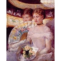 Amazon.co.jp: つの有名な絵画 - ログに真珠のネックレスを持つ