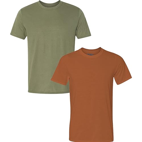 Gildan Men's Moisture Wicking Polyester Performance T-Shirt, 2-Pack