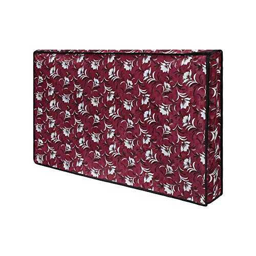 Image of DREAM CARE Double Use - Transparent & Printed Flap - 43 Inches LED TV Cover, Waterproof LED TV Cover for (LG, Samsung, Vu, Mi, Realme, TCL, Croma), SA48
