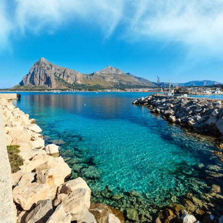Tableau aluminium 40x40 San Vito Lo Capo Sicile pour decoration murale