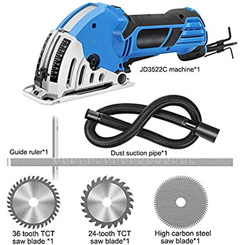 XHLLX 6-Piece Set Multi-Function Portable Chainsaw,for Wood Board,Decorator Metal Reinforcement Power Tool for Sheet Cutting, Tile Cutting
