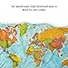 Waypoint Geographic World ScrunchMap, Portable, Easy-to-Store Map of the World, Water and Tear-Resistant Map, Eco-Conscious Unique Gifts, Storage Bag Included, 24