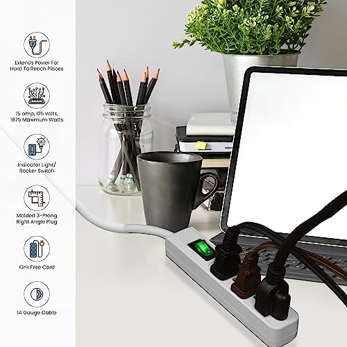 Go Green Power Inc. GG-13002MS 2.5Ft 3-Outlet Power Strip thumb #4