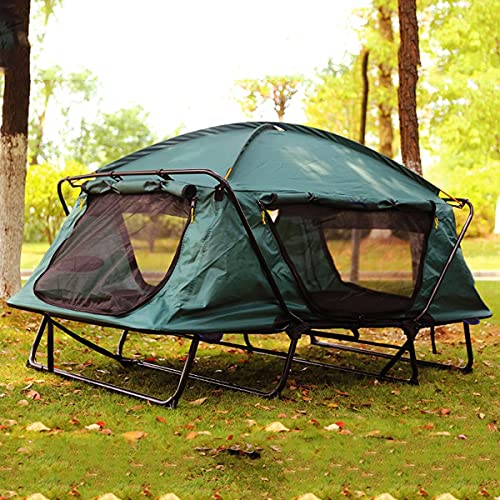 Carpa de camping doble capa plegable grande miniatura 3