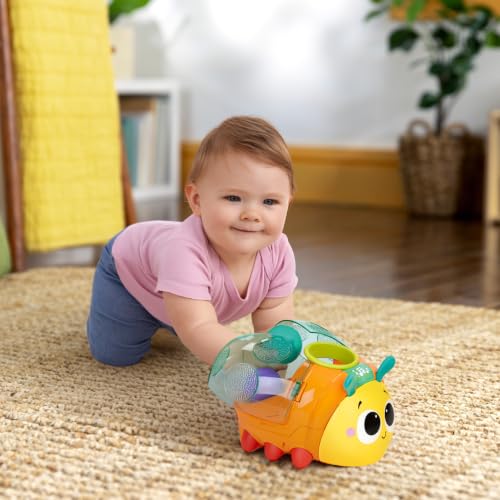 Image of Bright Starts Spin 'n' Chase Bug Ball Popper Toy with Lights & Music, Crawling Baby Toy Encourages Movement & Motor Skills, Unisex, 6 Months+