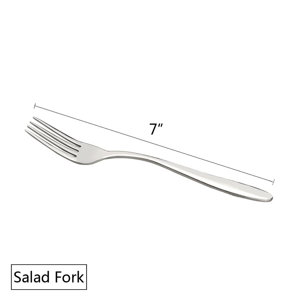 Ramddy Stainless Steel Salad Forks - 12 Pack -2