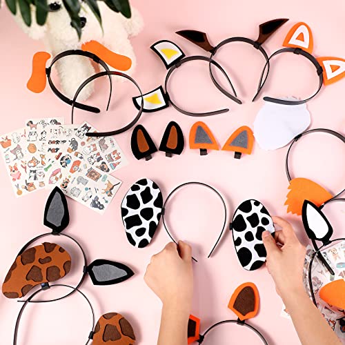 Harrycle EU-HARRYCLE-28763 14 Pcs Dog Ears Headband, Puppy Ears For Dog Themed Party Favors Birthday Party Supplies With 10 Sheets Cute Puppy Temporary Tattoos For Costumes Dress Up Photo Booth Props Party Supplies thumb #3