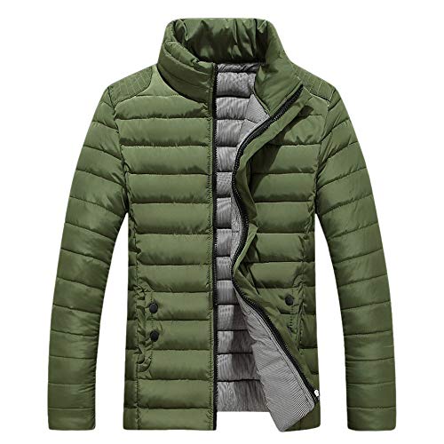 Winwintom Hombre Invierno Abrigo,Abrigo De AlgodóN para Hombre, Invierno Chaqueta Caliente Cazadoras De Plumas