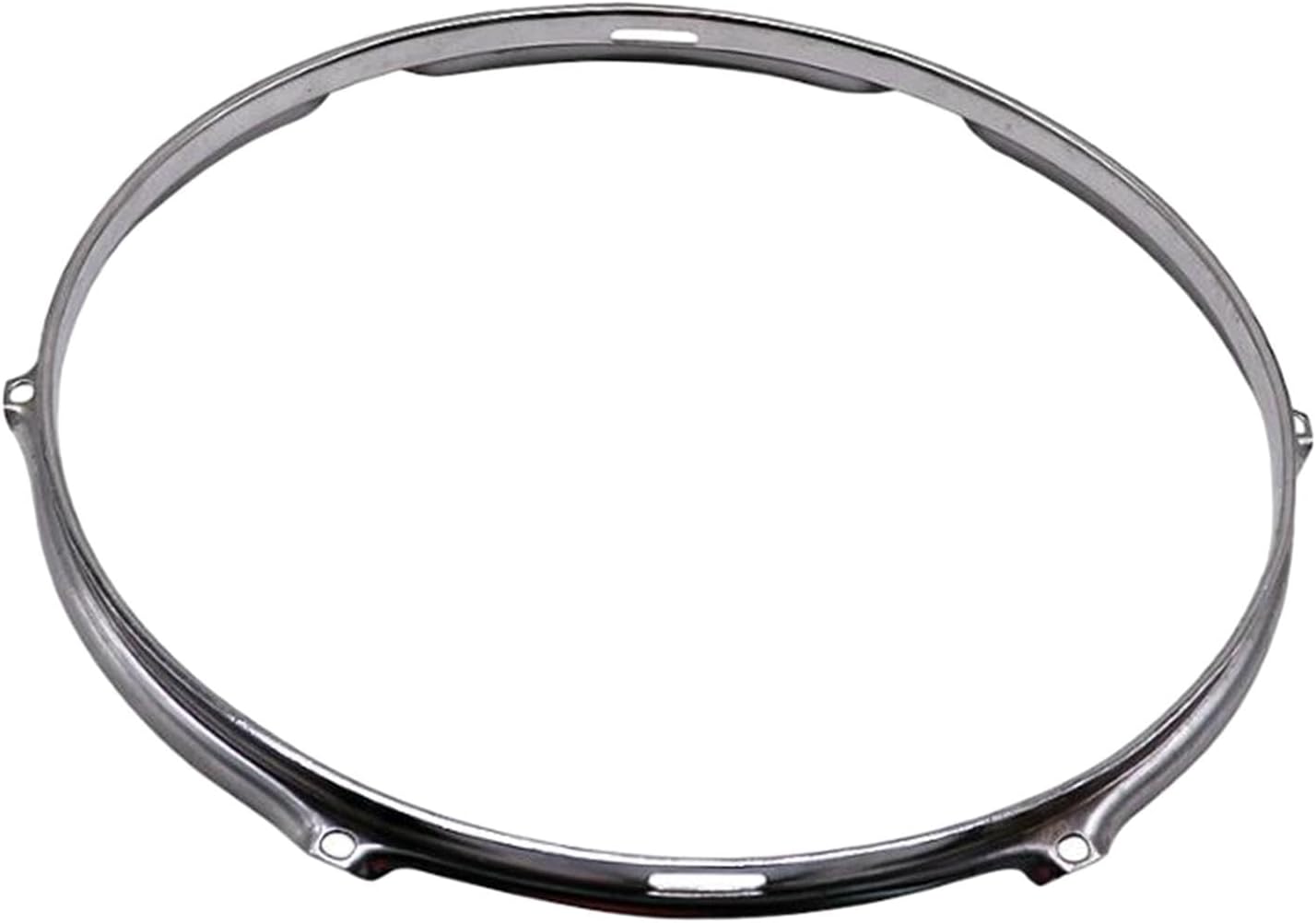 Tachiuwa6 Hole Drum Rim Snare Drum Batter Instrument Parts Portable Musical Accessory Bass Drum Hoop 6 Holes Hoop for Instrument Home Decor Office, 12inch Upper Circle