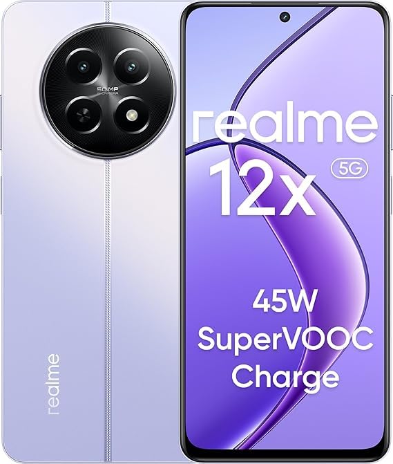 realme 12x (Twilight Purple, 8GB RAM, 128GB Storage)
