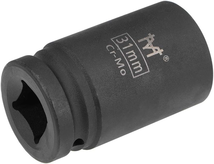 uxcell 3/4-Inch Drive by 40mm Deep Impact Socket, 6-Point, Cr-Mo Alloy Steel, Metric