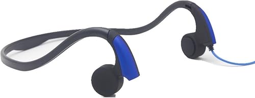 Miniatura 3 de Nuevos auriculares de conducción ósea con micrófono estéreo de oreja abierta con micrófono de reducción de ruido (azul)