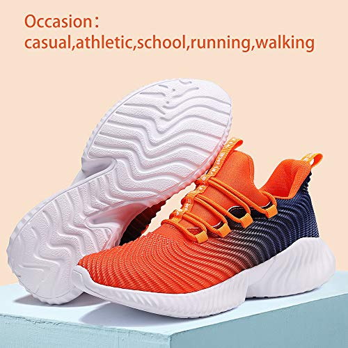 Image of VITUOFLY Boys Girls Sneakers Kids Mesh Lightweight Running Tennis Shoes