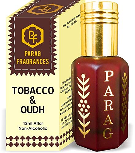 Amazon Com Parag Fragrances Tobacco With Oud Attar 1 Tola 12ml Crystal Series Limited Time Launching Offer Pack Natural Distiled Attar Alcohol Free Attar Long Lasting Attar Beauty