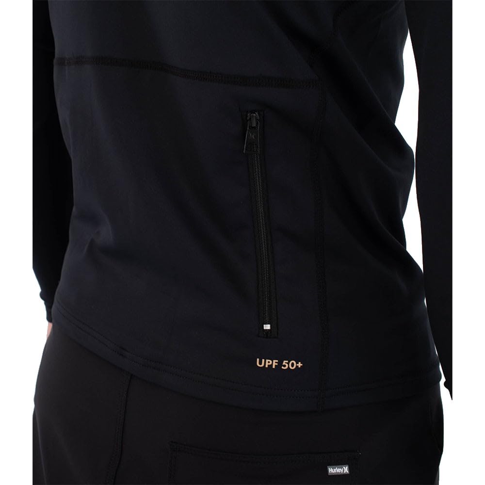 Hurley Men's Long-Sleeved Surf Lycra - Icon Hooded T-Shirt Uomo
