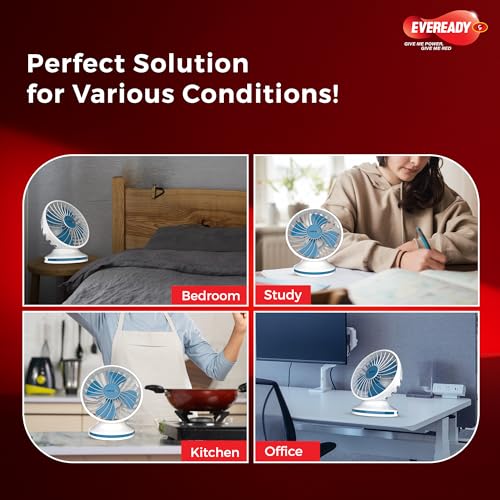 Image of Eveready FE01 Everflo mini Rechargeable Fan | Blue