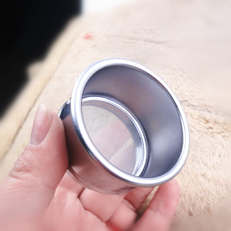 Tamiz de prueba de laboratorio estándar: 10 cm de diámetro, malla de filtro SUS 304, marco cromado, malla 10-500, 1 unidad(500 mesh(0.0308mm))