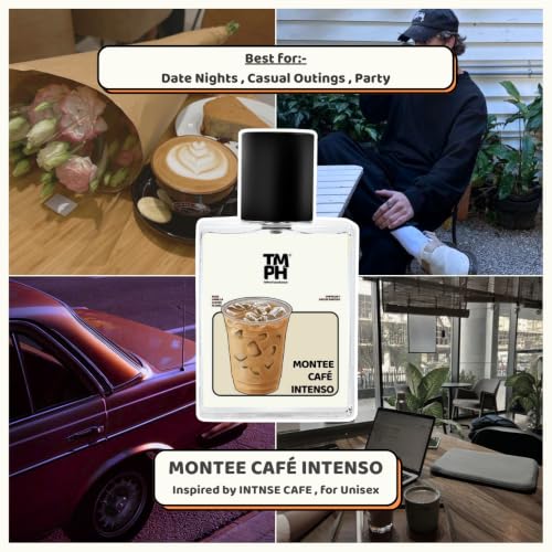 Image of TMPerfumehouse MONTEE CAFE INTENSO EDP for Men & Women | Coffee-rich, Floral & Long Lasting Perfume Spray | Vanilla, Rose & Coffee Fragrance | Luxury Gift for Him & Her | TMPH | 50ml