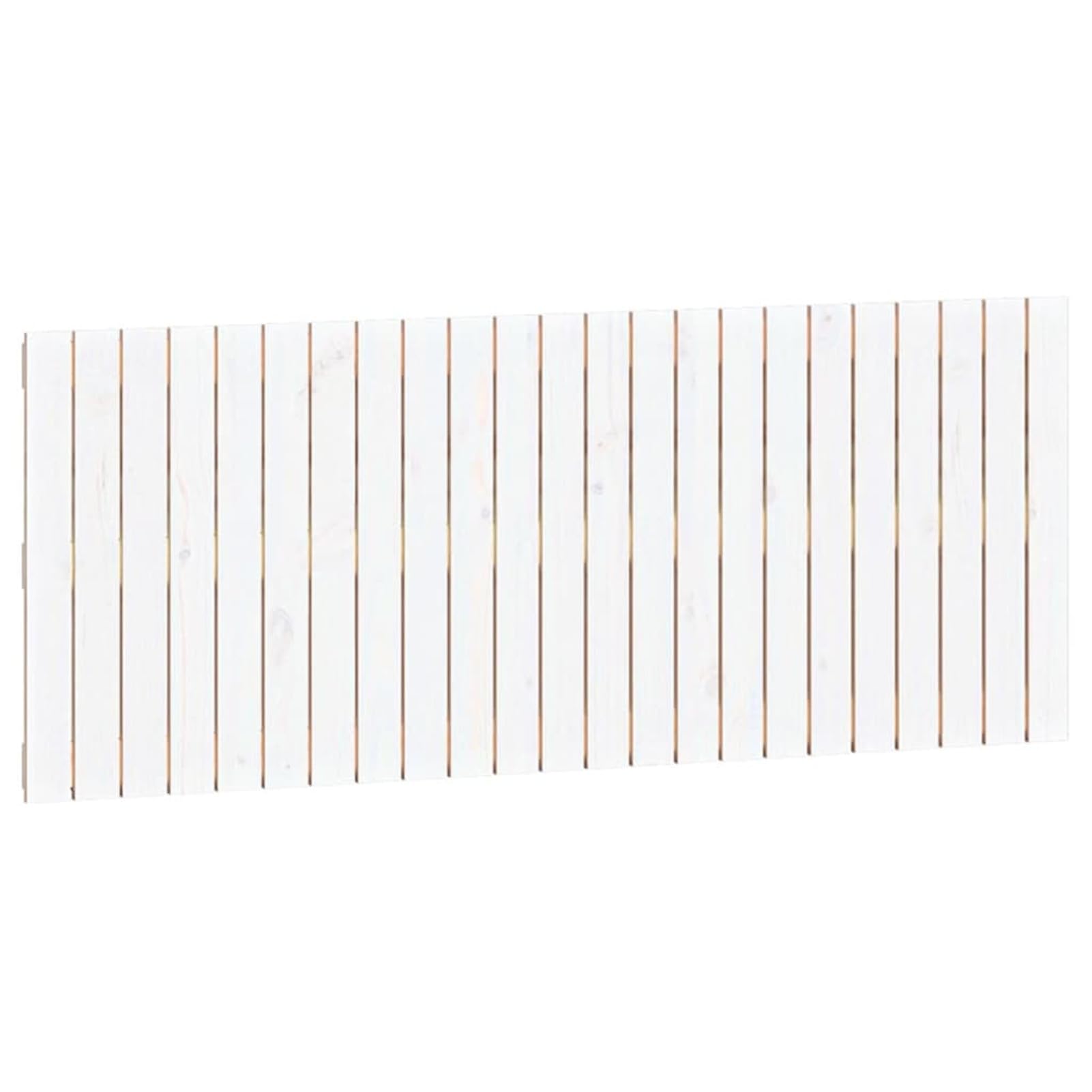ZEYUAN Cabecero de Cama de Pared, Cabezal Cama, Decorativos Cabeceros De Cama, Cabecero Juveniles, Cubrecabecero, Madera Maciza Pino Blanco 147x3x60 cm