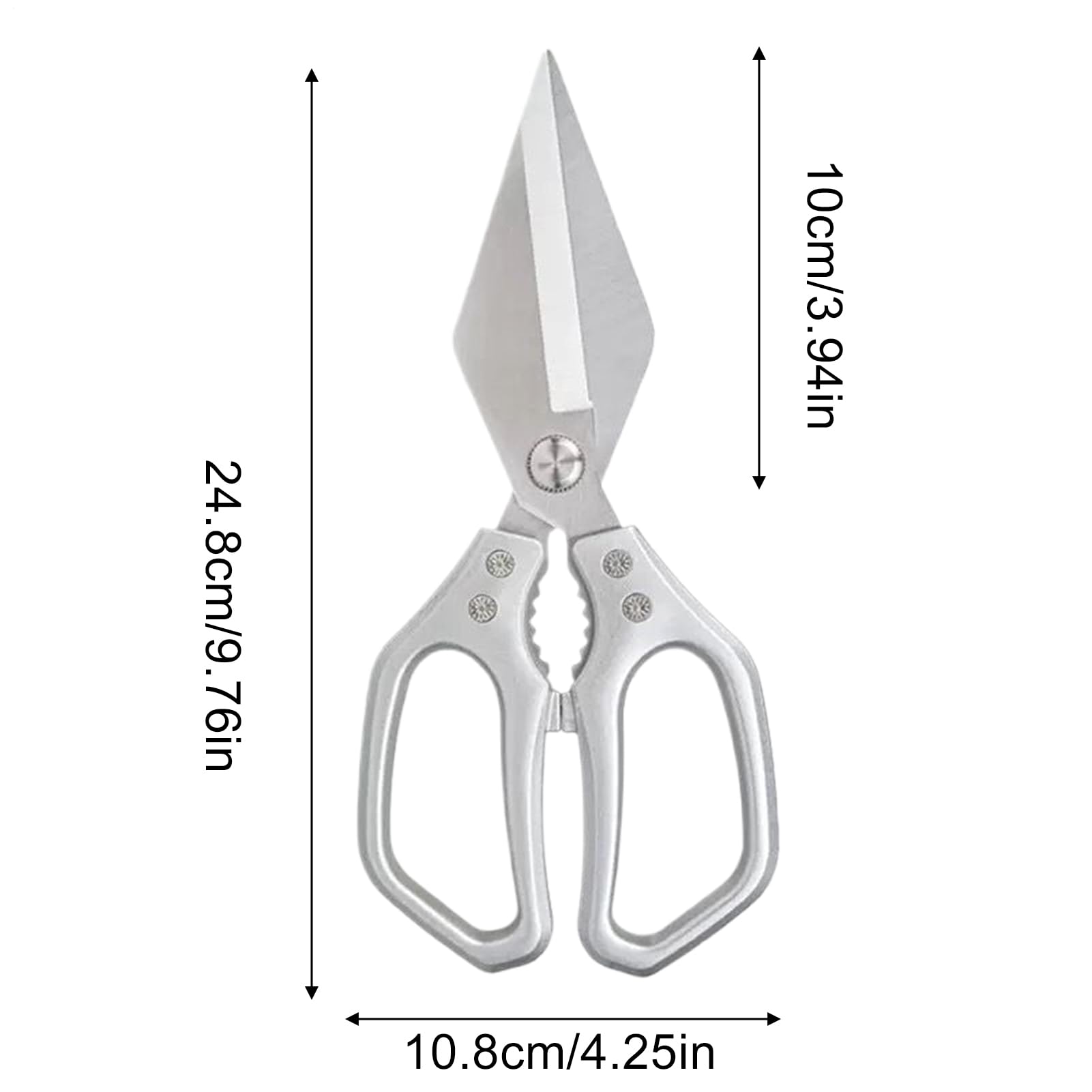 Ciseaux De Cuisine – Ciseaux De Cuisine En Acier Inoxydable 10,8 X 24,8 Cm, Ciseux De Cuisne Robustes | Pour La Nourriture, La Viande, La Salade, L'artisanat, La De Volaille, Pour La Cuisne