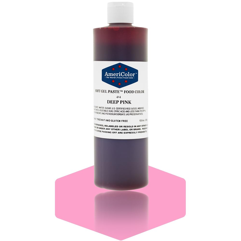 Americolor Deep Pink Soft Gel Paste 13.5 Ounces