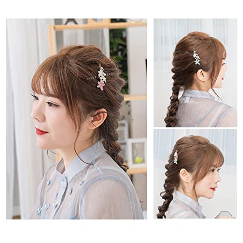 Image of Young & Forever Gift Special Fashion Celestial Stars Flower Butterfly Gold Plated Crystal Barrette Hair Clip /Pin Hair Accessories for women