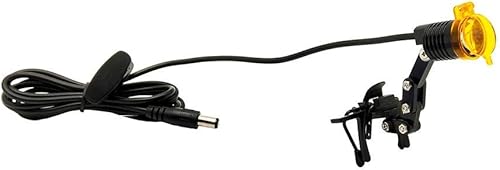 Miniatura 2 de EAST Lámpara de luz de cabeza LED con abrazadera de clip de 3 W con filtro para lupas binoculares dentales, herramienta de gafas (estilo metálico)