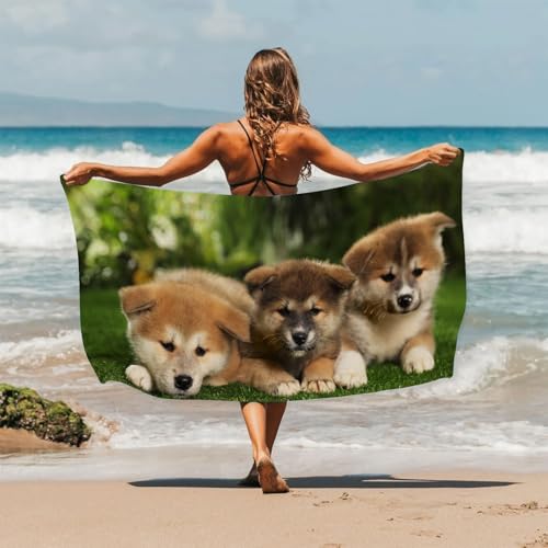 Toalha de praia engraçada com estampa de gato, grande, macia, de secagem rápida, novidade para férias à beira da piscina