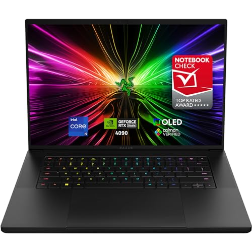 Razer Blade 16 (2024) - 16 Zoll Gaming-Laptop - NVIDIA Geforce RTX 4090 - Intel i9-14900HX - 16 QHD+ OLED 240Hz Display - Snap Tap (32GB DDR5 RAM 2TB SSD Alu-Gehäuse) QWERTZ DE-Layout | Schwarz