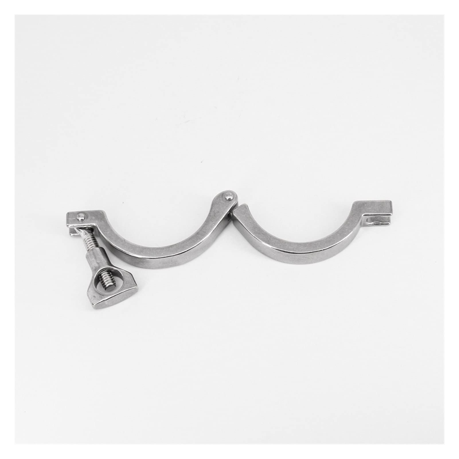 AVFORA Material de 2 "Tri Abrazadera 304 Accesorios Sanitarios de Cerveza casera 64mm férula for Soporte de tubería