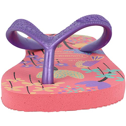 Chinelo Flores, Havaianas, Meninas, Rosa Porcelana, 31/32