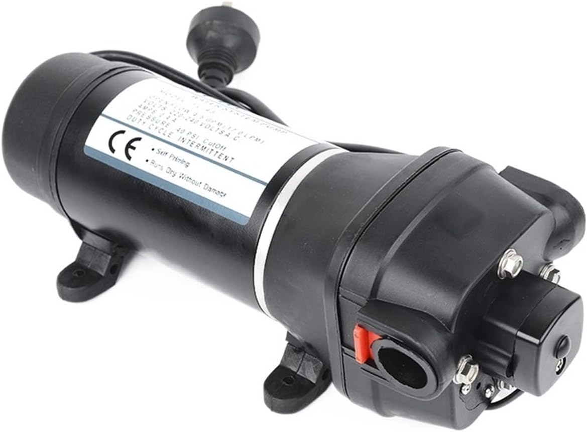 Electric Submersible Water Pump Portable Pump 110V/220V 40PSI/2.8Bar Lift 25m Electric Water Pump Mini Diaphragm Pump Bilge Pump Submersible Pumps FL-41 FL-43(220V 180W)