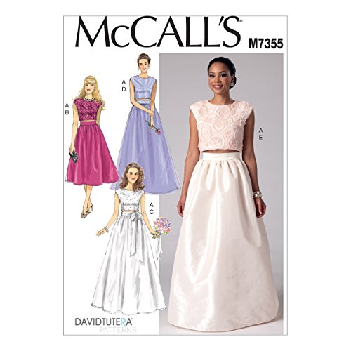 Patron McCall's 7355 ajuster ensemble haut et jupes tailles 42-50
