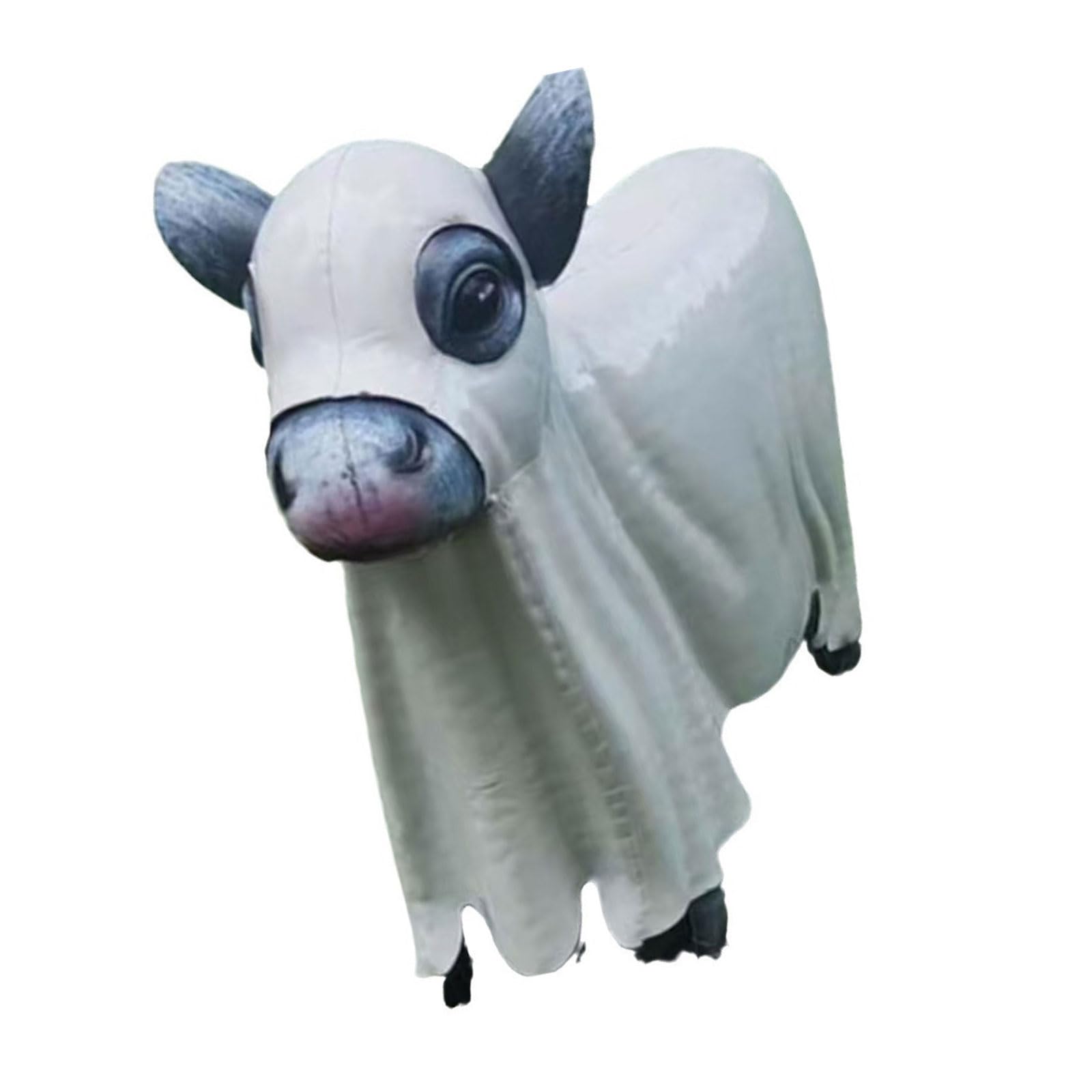 Tsophreniq Halloween Resin Cow Statue Scary Centerpiece Decorations, Gothic Sculptures for Indoor Porch Garden Ghostly Figurines Ghostly Statues Garden Decors Decorations Indoor Outdoor