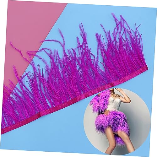 Plumes roses décoratives en frange pour accessoires de couture et DIY - 6