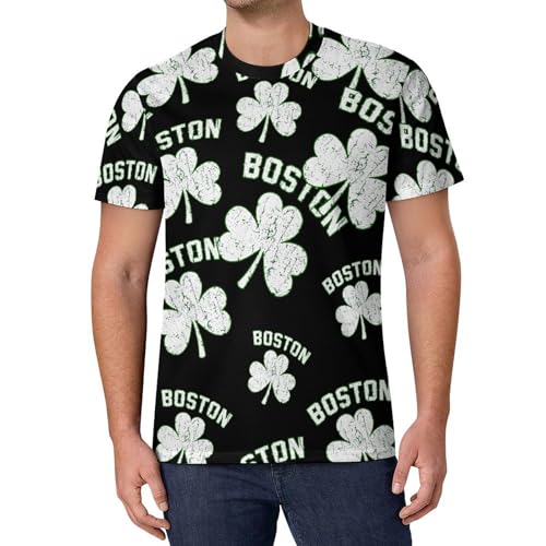 Boston Shamrocks Men’s Short Sleeve T-Shirt 6XL