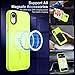 MOCCA Strong Magnetic for iPhone XR Phone Case, [Compatible with Magsafe][Mil-Grade Drop Protection] Slim Thin Translucent Matte Protective Cover Case for iPhone XR Case 6.1'', Fluorescent Green