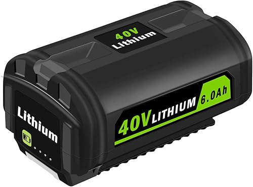 Batería de iones de litio de 40 V 6.0 Ah OP4060A para Ryobi Colección de 40 voltios, baterías de repuesto compatibles con OP4040 OP4050A OP4015