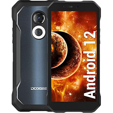 DOOGEE S61 (2022) Rugged Smartphone, 6GB+64GB Octa-core Android 12 Phone, 20MP Night Vision Camera, 5180mAh Battery, 6.0” HD+ Screen, 4G Dual SIM IP68 Waterproof Mobile Phone, NFC - Frosted Cover