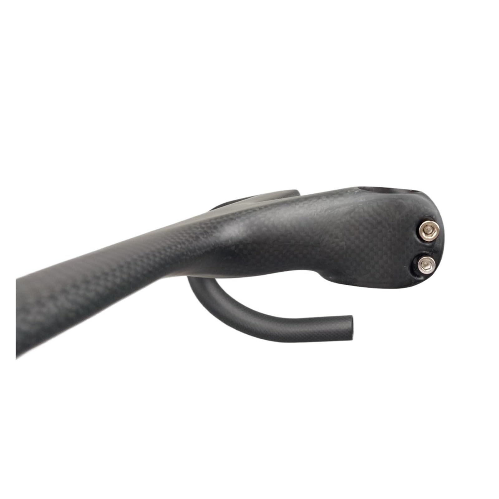Guidon de vélo de Route en Carbone Guidon de vélo de Route en Carbone 28,6 mm 3k Mat 400/420/440 Guidon intégré avec Potence Guidon de vélo Noir Mat(Black 110x440mm)