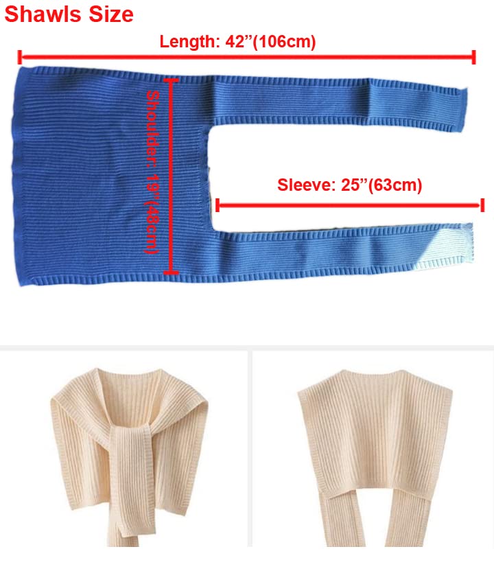 Women's Shawl Wrap Poncho Cape Open Front Cardigan Scarf Pashmina Shawls for Fall Winter2