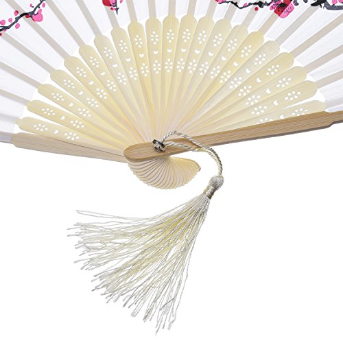 Hotop HOTOP-FOLDING FAN-01 2 Pieces Folding Fans Handheld Fans Bamboo Fans thumb #2