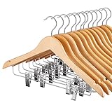 ☘ Qualitätsgarantie - Wir bieten eine 100% Zufriedenheitsgarantie für jeden HOUSE DAY HOLZAUFHÄNGER, damit Sie mit Vertrauen kaufen können. Bei Problemen mit unseren Kleiderbügeln aus Holz kontaktieren Sie uns bitte.