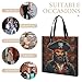 Pirate Captain Leather Tote Bag Soft Handbag Vintage Shoulder Purses Fashion Top Handle Bag Large Capacity