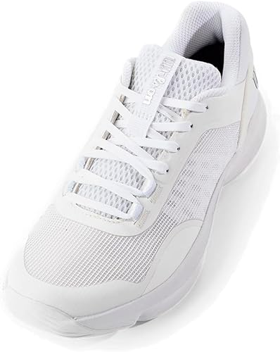 Miniatura 9 de WILSON Zapatos de pádel Hurakn Pro V2 para mujer, Blanco/Blanco/Plateado