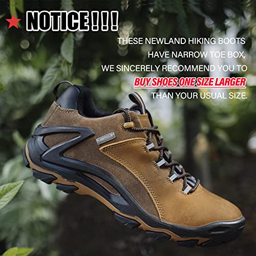 ROCKROOSTER Farland Waterproof Hiking Shoes for Men, 4" Non-Slip Outdoor Trekking Shoes, Anti-Fatigue, Comfortable (KS252 KS253)2